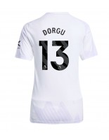 Manchester United Patrick Dorgu #13 Venkovní Dres pro Dámské 2025-26 Krátký Rukáv